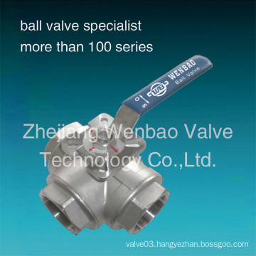 3-Way Ball Valve with High Mount Pad